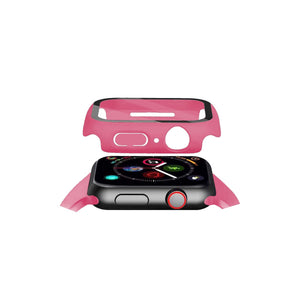 Apple Watch Uyumlu Ekran Koruyucu Şeker Pembe Renkli Kasa  bikordon