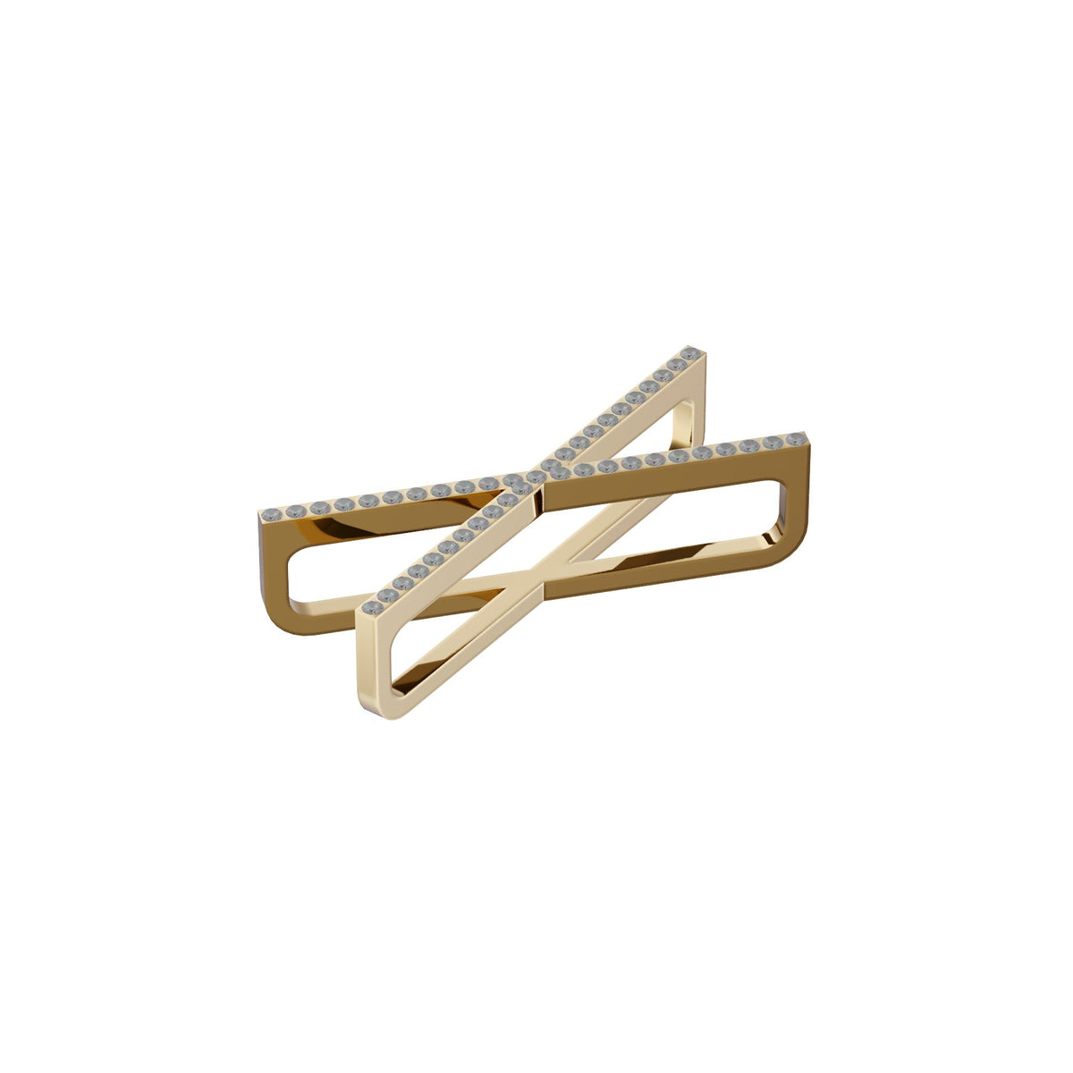 Apple Watch Uyumlu Kordon Süsü Charm Zircon Cross Gold bikordon