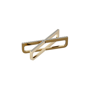 Apple Watch Uyumlu Kordon Süsü Charm Zircon Cross Gold bikordon