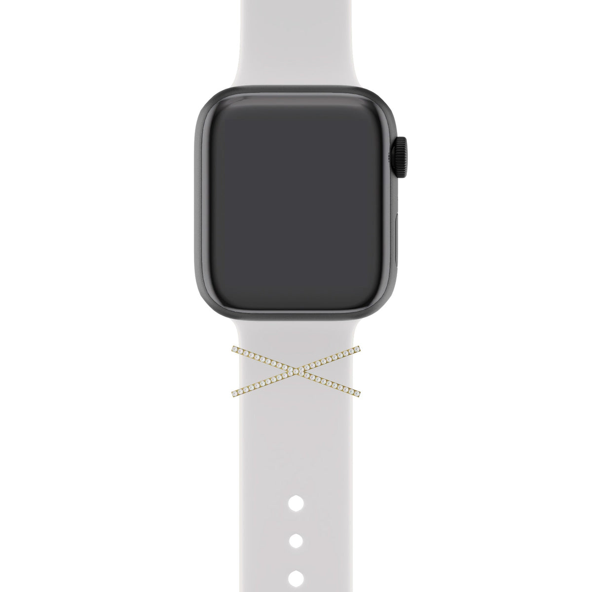 Apple Watch Uyumlu Kordon Süsü Charm Zircon Cross  bikordon