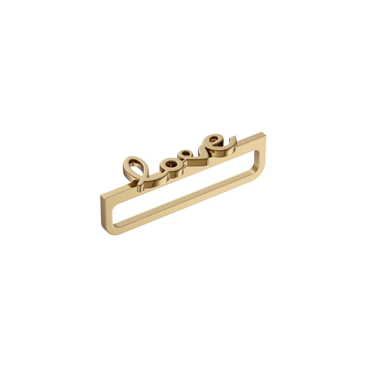 Apple Watch Uyumlu Kordon Süsü Charm Love Gold bikordon