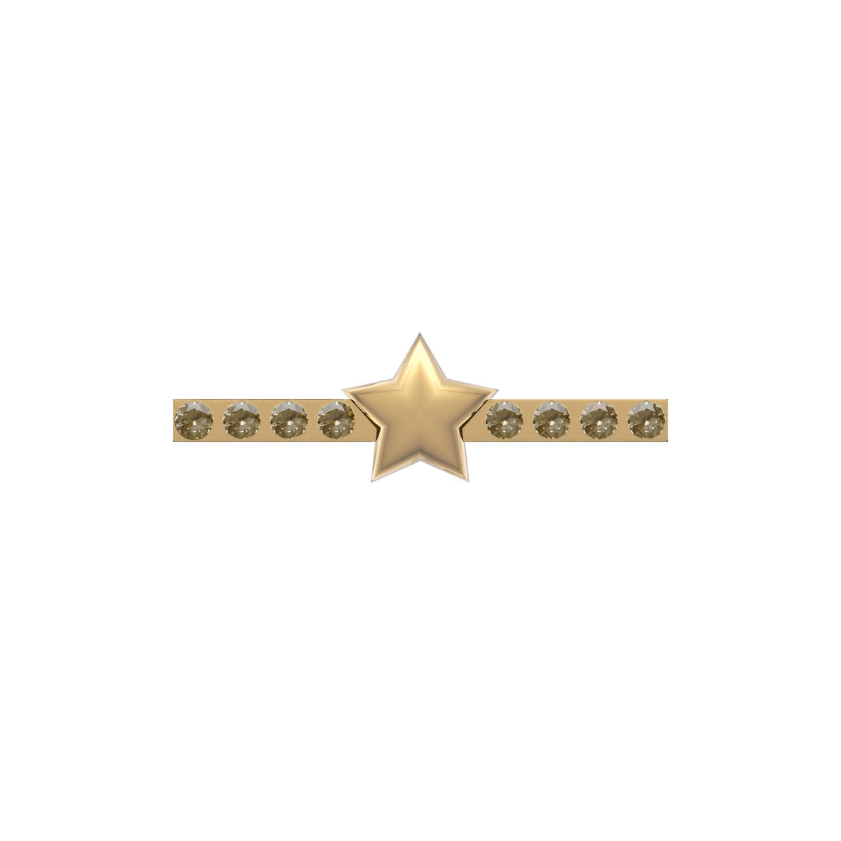 Apple Watch Uyumlu Kordon Süsü Charm Zircon Star Gold bikordon