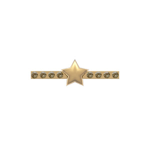 Apple Watch Uyumlu Kordon Süsü Charm Zircon Star Gold bikordon