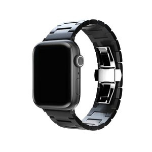 Apple Watch Uyumlu Mat Seramik Loop Kordon Siyah  bikordon