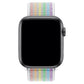 Apple Watch Uyumlu Spor Loop Kordon Beyaz Gökkuşağı  bikordon