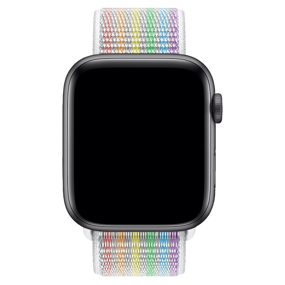 Apple Watch Uyumlu Spor Loop Kordon Beyaz Gökkuşağı  bikordon