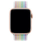 Apple Watch Uyumlu Spor Loop Kordon Beyaz Gökkuşağı  bikordon