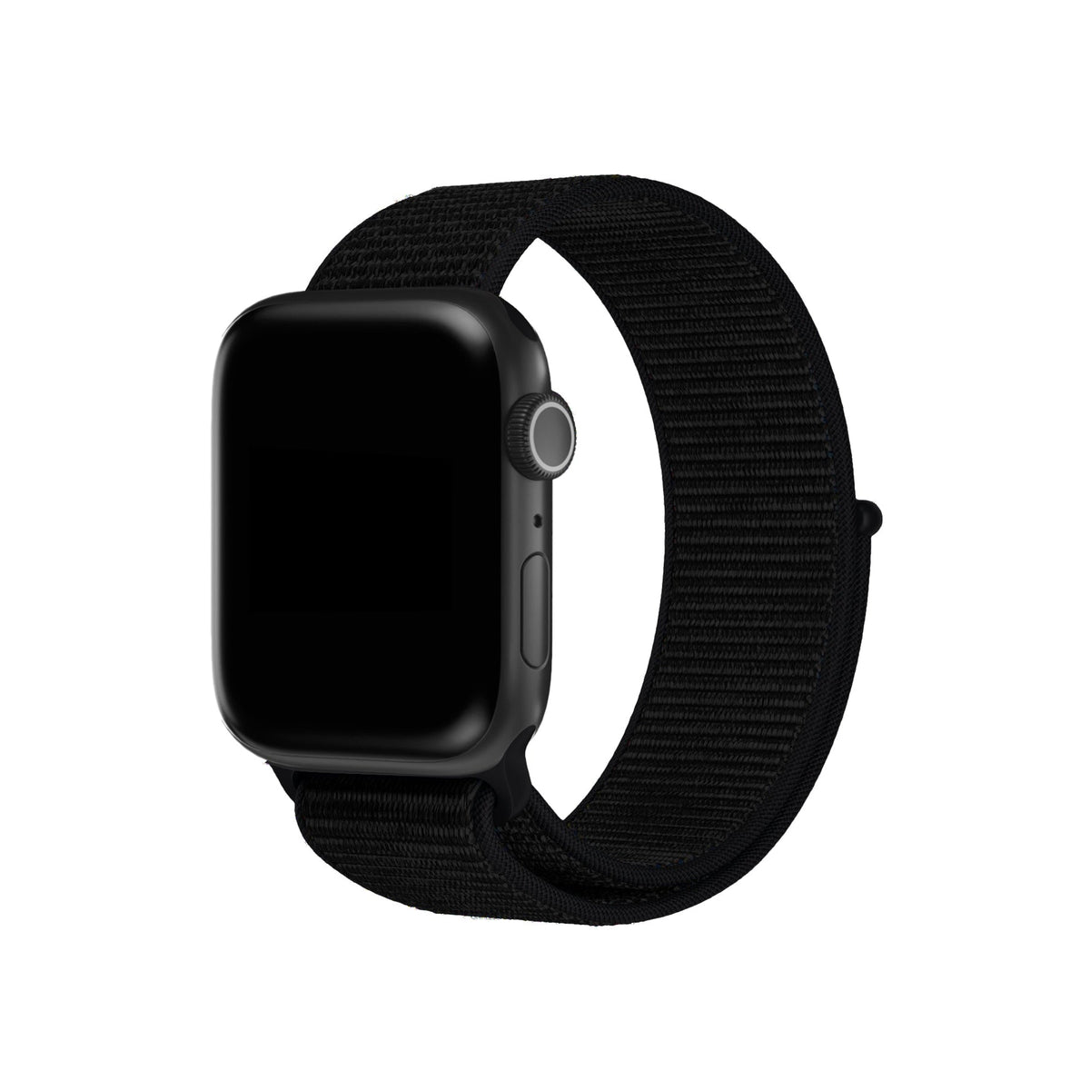 Apple Watch Uyumlu Spor Loop Kordon Dark Black  bikordon