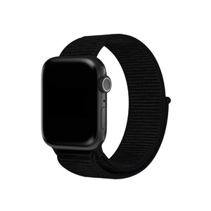 Apple Watch Uyumlu Spor Loop Kordon Dark Black  bikordon
