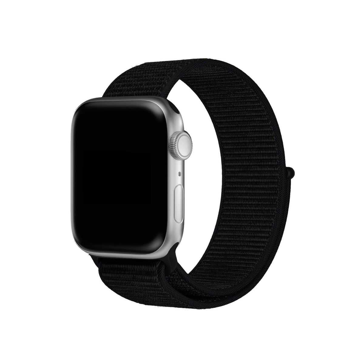 Apple Watch Uyumlu Spor Loop Kordon Dark Black  bikordon