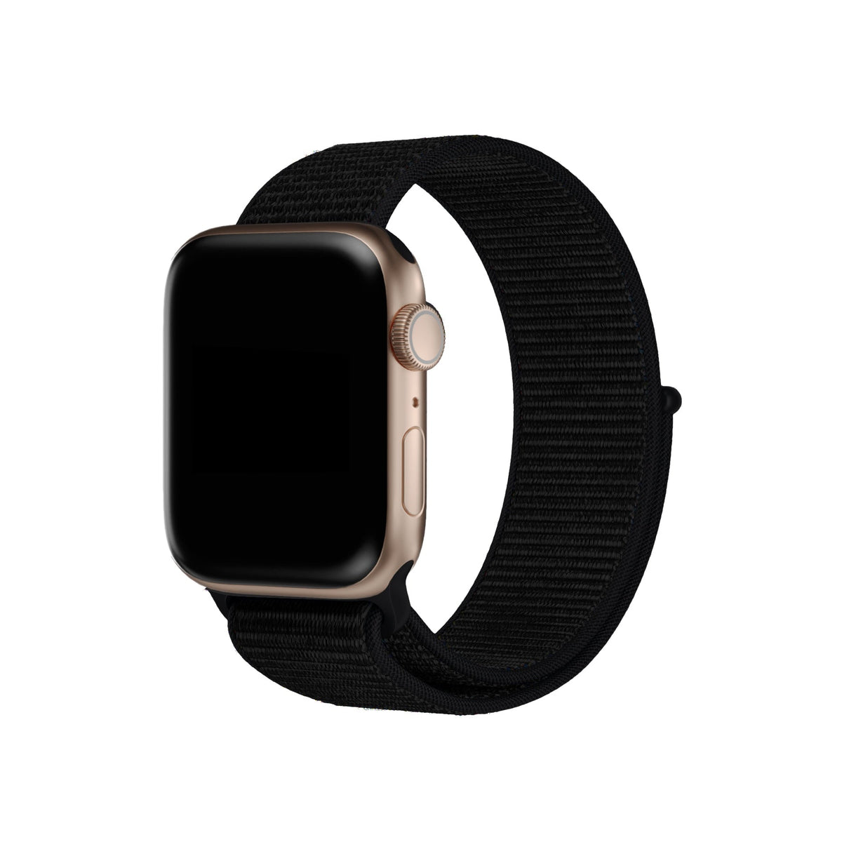 Apple Watch Uyumlu Spor Loop Kordon Dark Black  bikordon