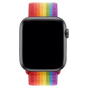 Apple Watch Uyumlu Spor Loop Kordon Gökkuşağı  bikordon