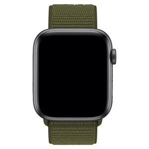 Apple Watch Uyumlu Spor Loop Kordon Haki  bikordon