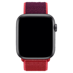 Apple Watch Uyumlu Spor Loop Kordon Karmen Kırmızı  bikordon