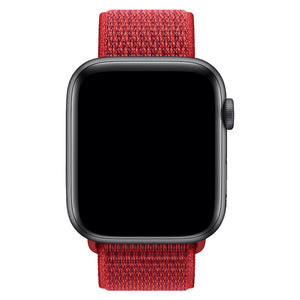 Apple Watch Uyumlu Spor Loop Kordon Kırmızı  bikordon