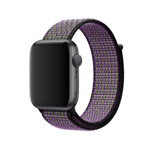 Apple Watch Uyumlu Spor Loop Kordon Mor Yeşil  bikordon
