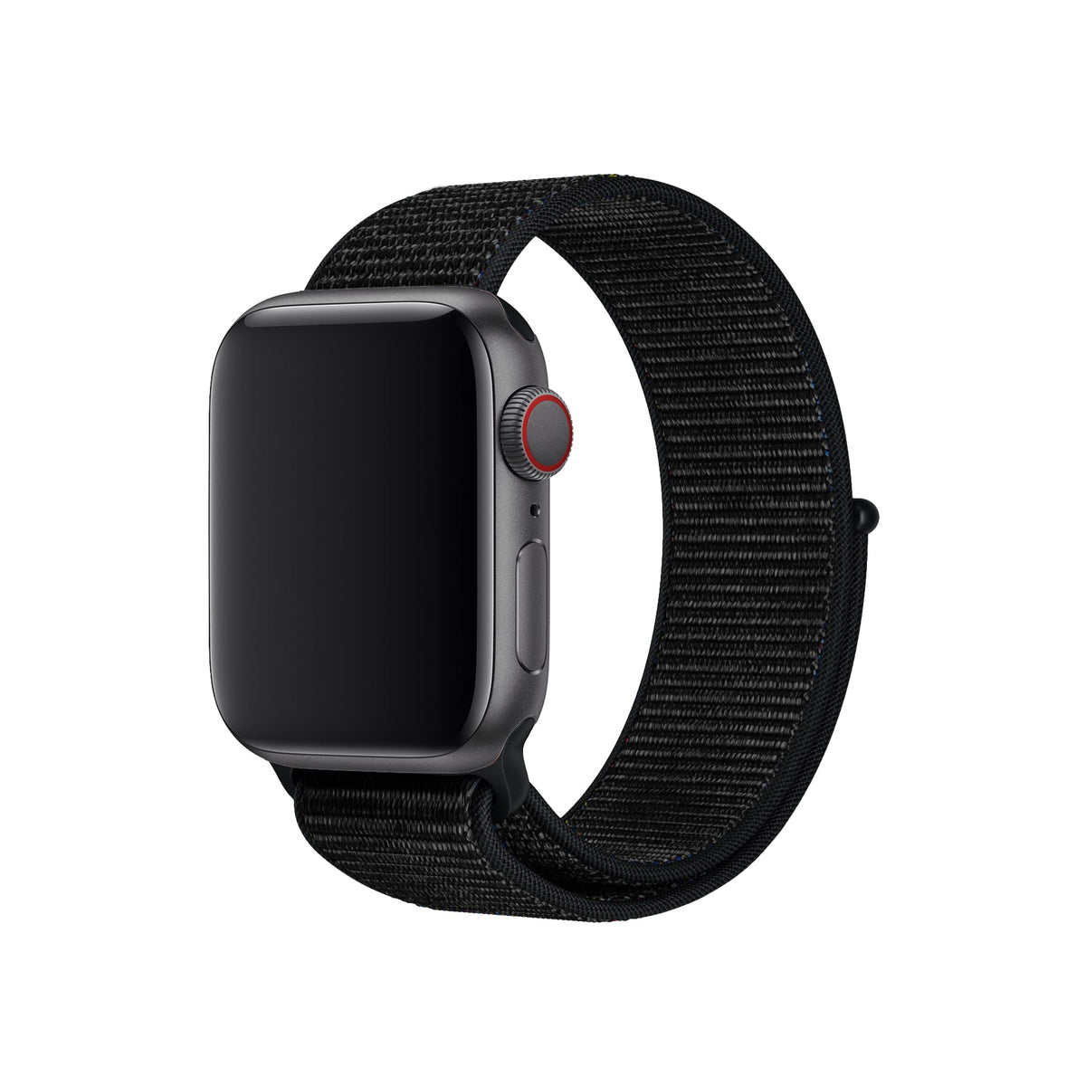 Apple Watch Uyumlu Spor Loop Kordon Siyah  bikordon