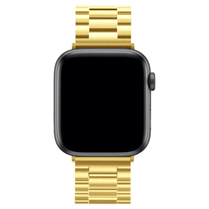 Apple Watch Uyumlu Üç Bakla Çelik Loop Kordon Altın  bikordon