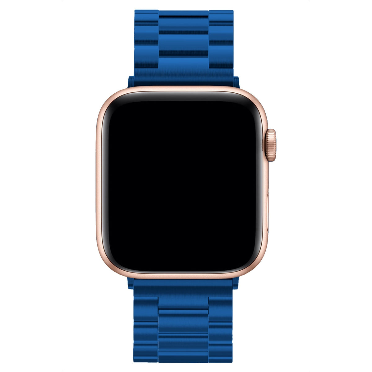 Apple Watch Uyumlu Üç Bakla Çelik Loop Kordon Mavi  bikordon
