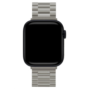 Apple Watch Uyumlu Üç Bakla Çelik Loop Kordon Titanyum  bikordon