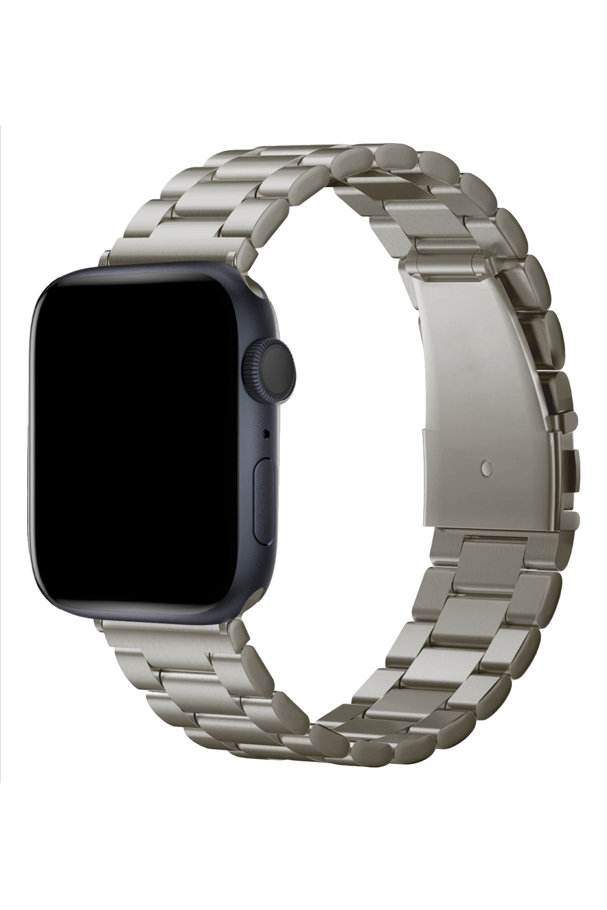 Apple Watch Uyumlu Üç Bakla Çelik Loop Kordon Titanyum  bikordon