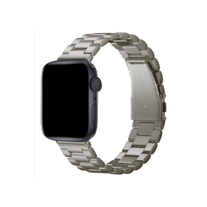 Apple Watch Uyumlu Üç Bakla Çelik Loop Kordon Titanyum  bikordon