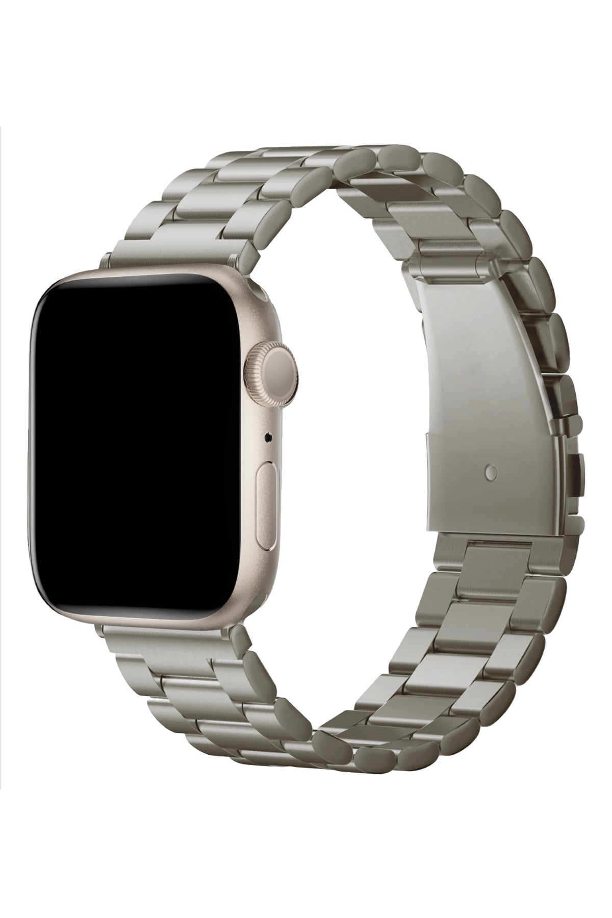 Apple Watch Uyumlu Üç Bakla Çelik Loop Kordon Titanyum  bikordon