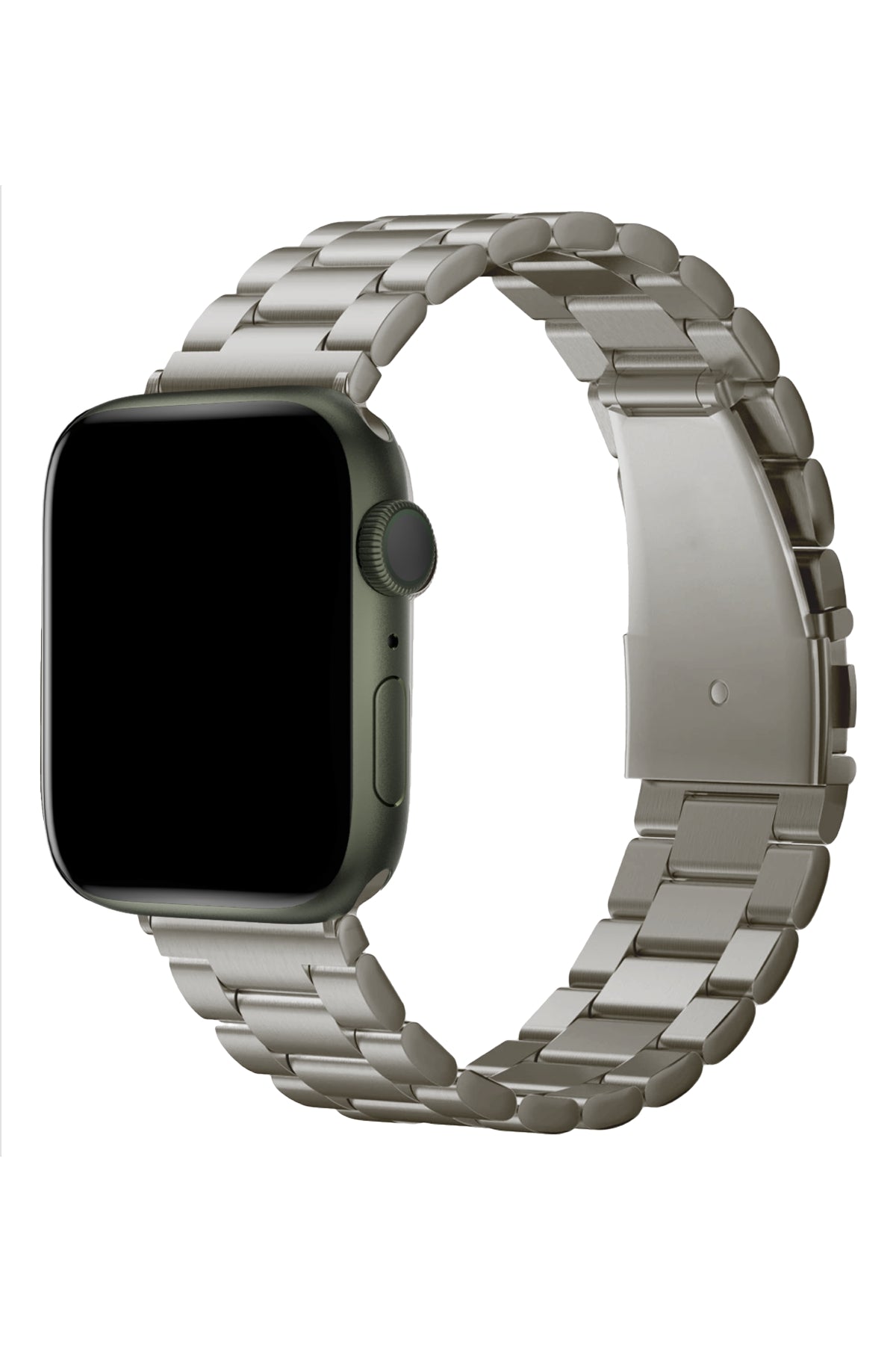 Apple Watch Uyumlu Üç Bakla Çelik Loop Kordon Titanyum  bikordon