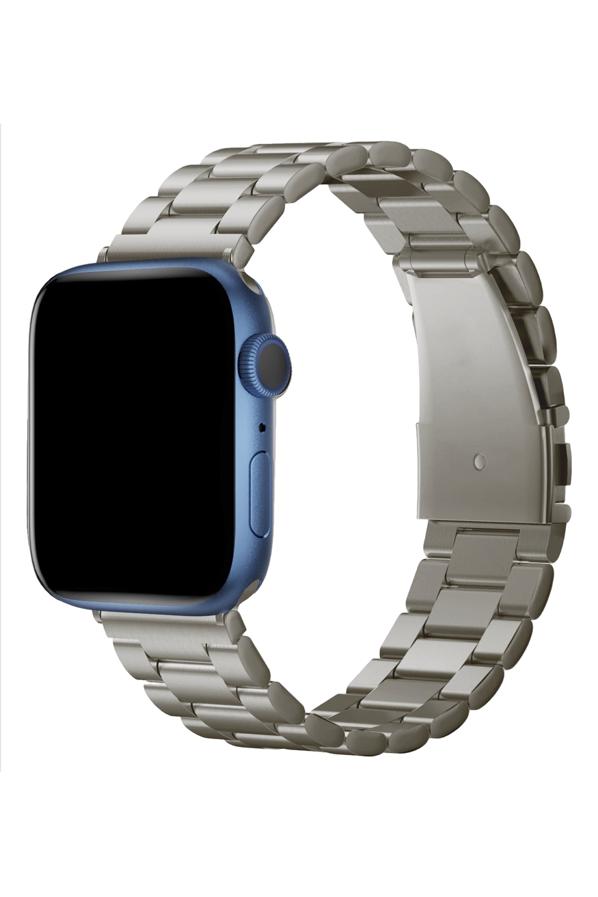 Apple Watch Uyumlu Üç Bakla Çelik Loop Kordon Titanyum  bikordon