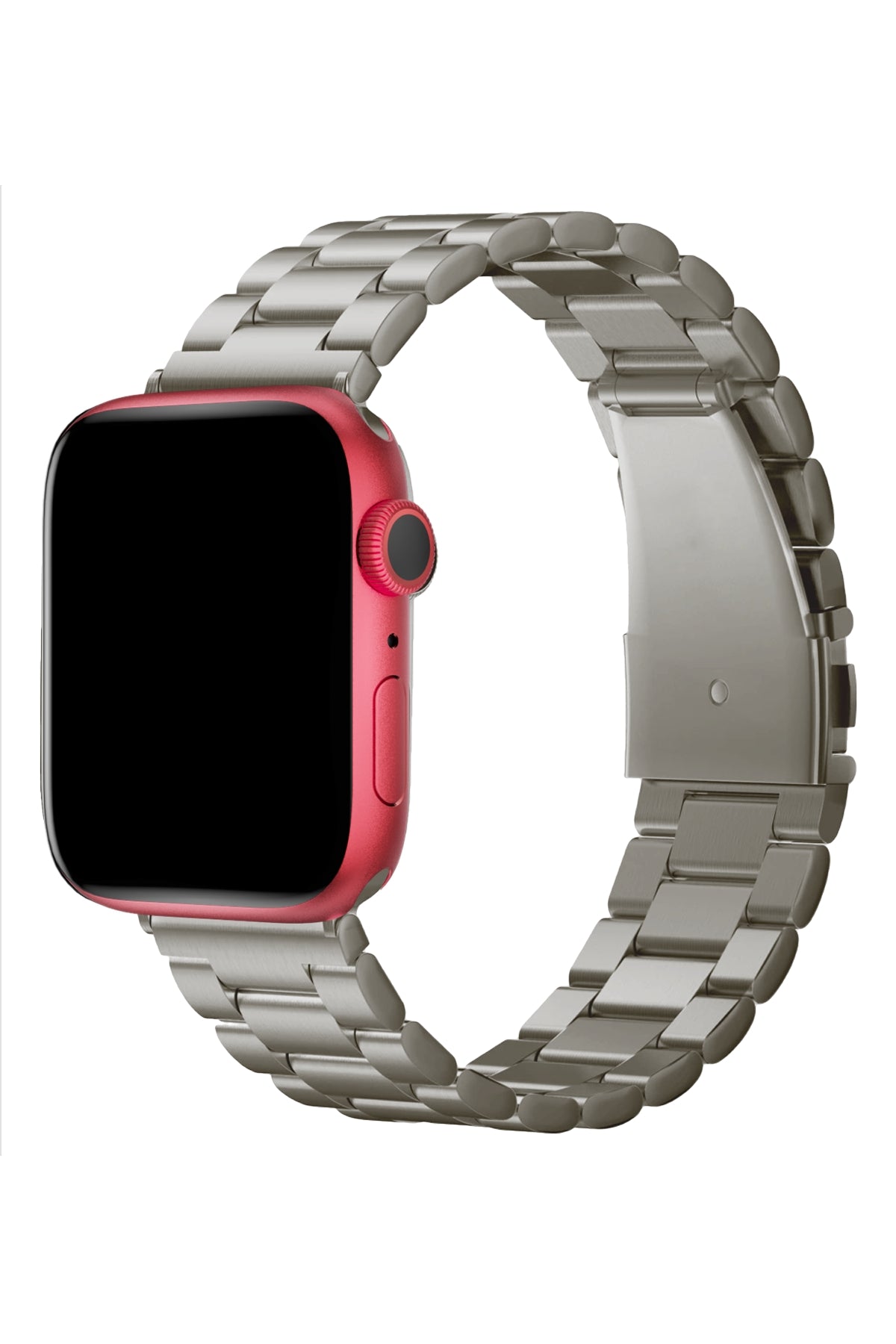 Apple Watch Uyumlu Üç Bakla Çelik Loop Kordon Titanyum  bikordon
