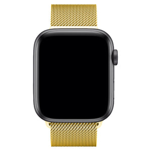 Apple Watch Uyumlu Metal Milano Loop Altın  bikordon