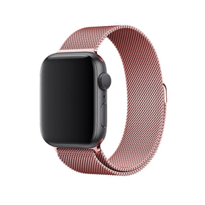 Apple Watch Uyumlu Metal Milano Loop Rose Gold  bikordon