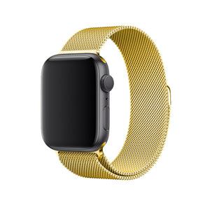 Apple Watch Uyumlu Metal Milano Loop Altın  bikordon