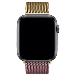 Apple Watch Uyumlu Metal Milano Loop Altın Pembe  bikordon