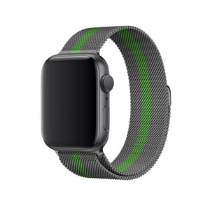 Apple Watch Uyumlu Metal Milano Loop Duman Yeşil Kordon  bikordon
