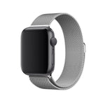 Apple Watch Uyumlu Metal Milano Loop Gümüş  bikordon