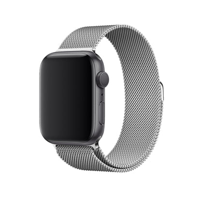 Apple Watch Uyumlu Metal Milano Loop Gümüş  bikordon