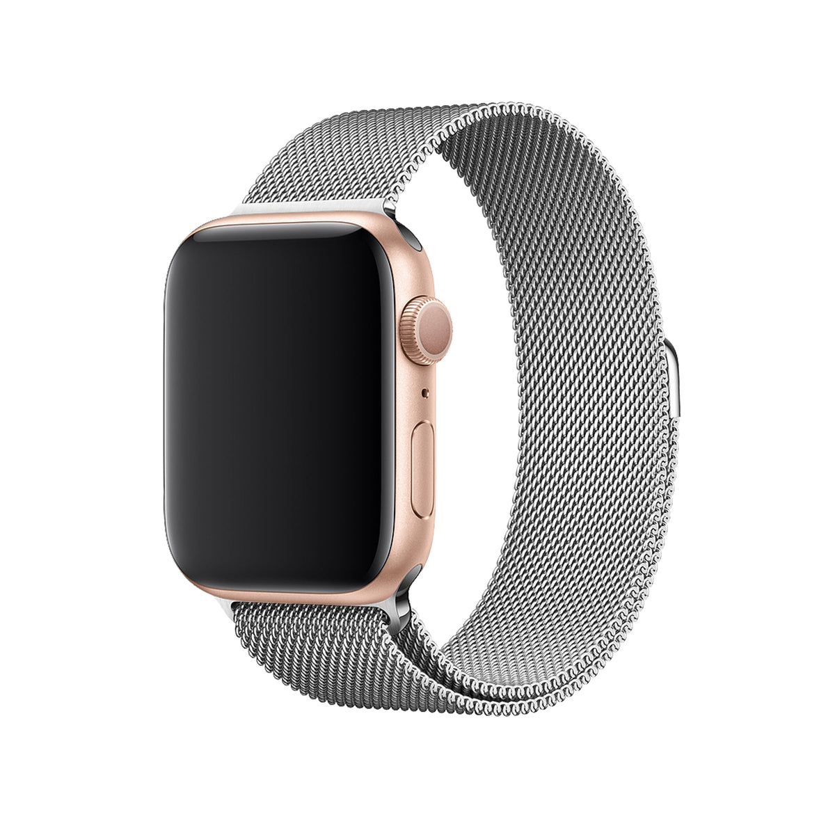 Apple Watch Uyumlu Metal Milano Loop Gümüş  bikordon