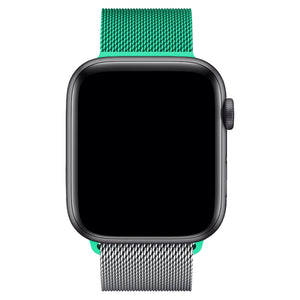 Apple Watch Uyumlu Metal Milano Loop Gümüş Nane  bikordon