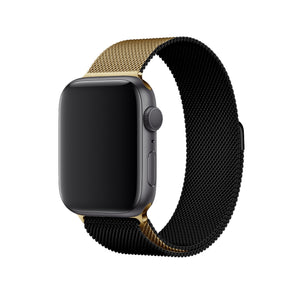 Apple Watch Uyumlu Metal Milano Loop Altın Gece  bikordon