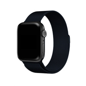 Apple Watch Uyumlu Metal Milano Loop Midnight  bikordon