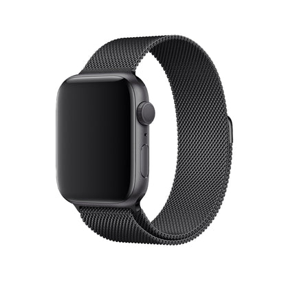 Apple Watch Uyumlu Metal Milano Loop Siyah  bikordon