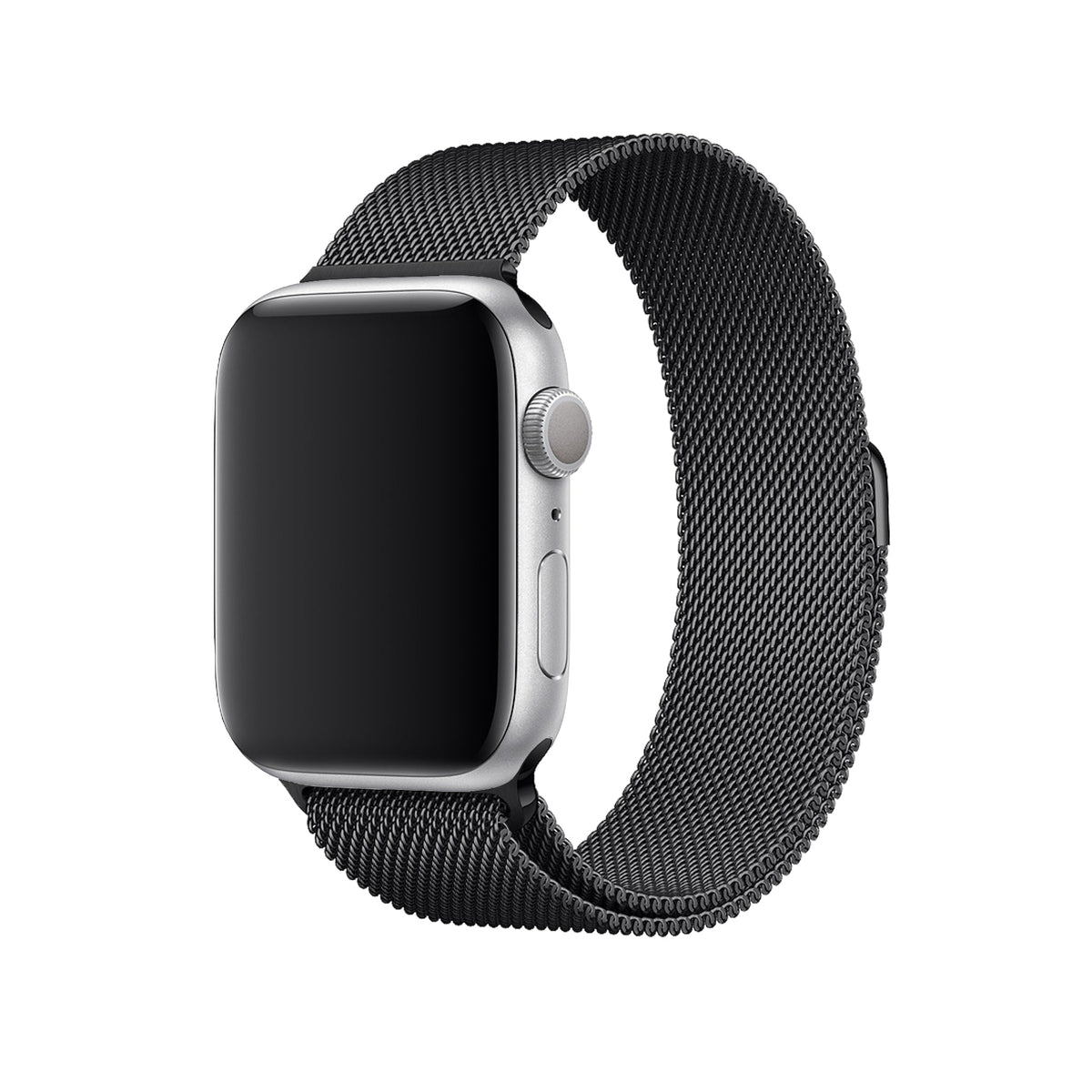 Apple Watch Uyumlu Metal Milano Loop Siyah  bikordon
