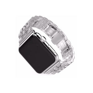 Apple Watch Uyumlu Klasik Çelik Loop Kordon Gümüş Gri  bikordon