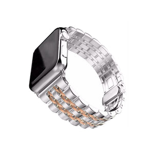 Apple Watch Uyumlu Klasik Çelik Loop Kordon Rose Gold  bikordon
