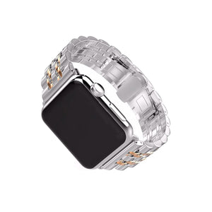 Apple Watch Uyumlu Klasik Çelik Loop Kordon Rose Gold  bikordon