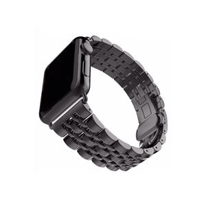 Apple Watch Uyumlu Klasik Çelik Loop Kordon Siyah  bikordon