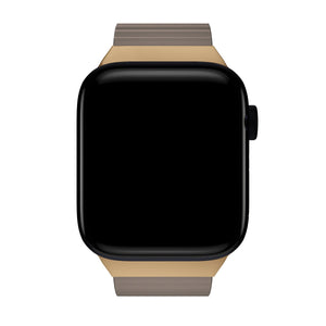 Apple Watch Uyumlu Premium Deri Loop Kordon Almond  bikordon