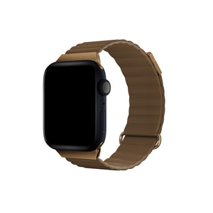 Apple Watch Uyumlu Premium Deri Loop Kordon Tawny  bikordon