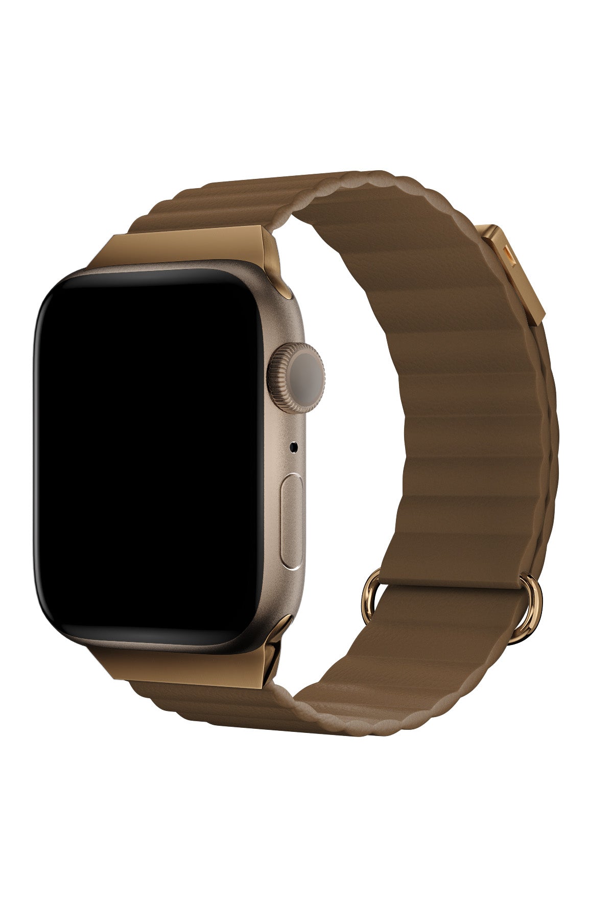 Apple Watch Uyumlu Premium Deri Loop Kordon Tawny  bikordon